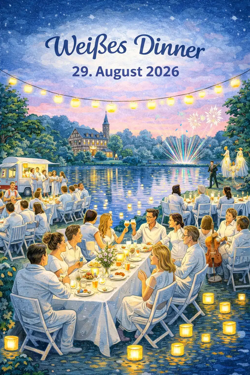 Weißes Dinner Harburg räumt auf